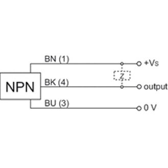 Commutateur de précision M8x28mm NPN NO FP=75g 24Vdc Câble 0,8m-Lire la description