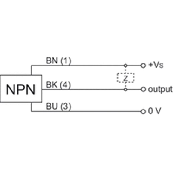 Commutateur de précision M8x28mm NPN NO FP=75g 24Vdc Câble 0,8m-Lire la description
