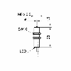 Commutateur de précision M8x28mm NPN NO FP=75g 24Vdc Câble 0,8m