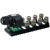 Répartiteur 8xM12 5p, PNP 24Vdc, potent. sep., capot de raccordement