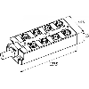 Répartiteur 8xM12 4p; Câble PUR/PVC UL/CSA 8x0.34+3x075, 5m