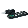 Répartiteur 8xM12 5p LED PNP; Câble PUR/PVC 16x0.34+3x0.75, 15m