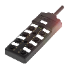 Répartiteur 8xM12 Fem 4p PNP / Câble PUR Cpc 3m