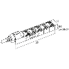 Répartiteur 10xM8 4p; Câble PUR 20x0,34+2x0,75 Noir Cpc, 5m