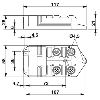 Répartiteur 4xM12A 4p PNP; Câble PUR/PVC 10m