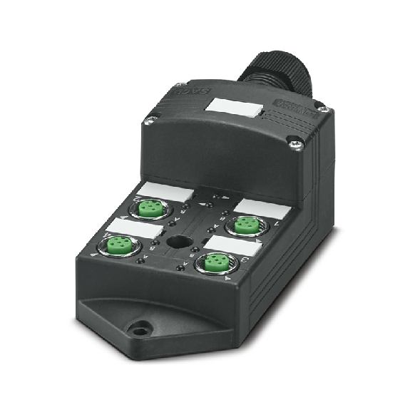 Répartiteur 4xM12 5p LED PNP; Bornes à vis-Lire la description