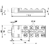 Répartiteur 8xM12 4p / Câble 10m
