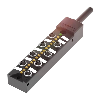 Répartiteur 8xM8 3p PNP NO / Câble PUR Noir Cpc 15m