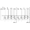 Répartiteur 8xM12 5p; Câble 10m PUR/PVC 16x0,34+3x0,75