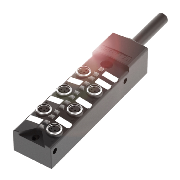Répartiteur 6xM8 Fem 3p / Câble PUR Noir 5m-Lire la description