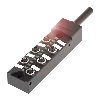 Répartiteur 6xM8 Fem 3p / Câble PUR Noir 5m
