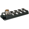 Répartiteur 8xM12 5p LED PNP; M23 19p