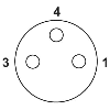 Coupleur en T M08A Mâle Droit 3p/2x M08A Fem Droit 3p (parrallèle)