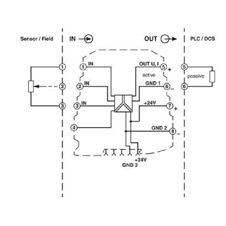 Convertisseur potentiomètre, entrée 100 à 100 kOhm, sortie analogique-Lire la description