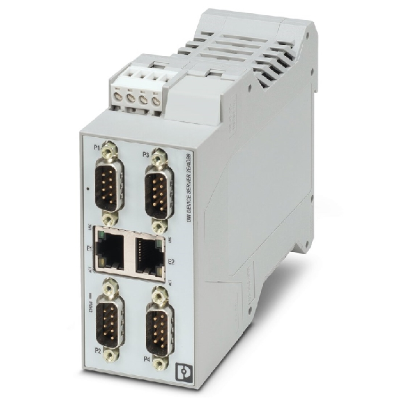 Convertisseur série (RS-232/422/485) 4x D-SUB9- Ethernet (2x RJ45) Convertisseur série (RS-232/422/485) 4x D-SUB9- Ethernet (2x RJ45)-Lire la description