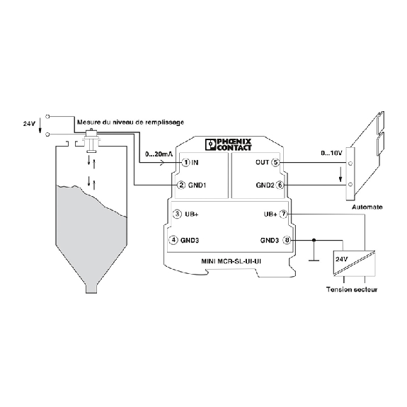 Convertisseur-isolateur galvanique MCR pour signaux analogiques-Lire la description