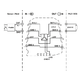 Convertisseur-isolateur galvanique MCR pour signaux analogiques-Lire la description