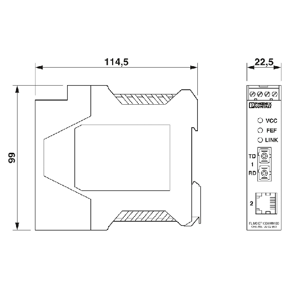 Convertisseur FO SC-Duplex (1300 nm)/10/100BASE-T(X) monomode Convertisseur FO SC-Duplex (1300 nm)/10/100BASE-T(X) monomode-Lire la description