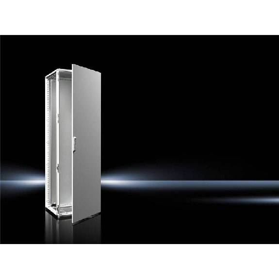 Armoire juxtaposable 1 porte RAL7035 600x1800x600mm (LxHxP)-Lire la description