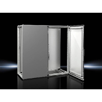 Armoire juxtaposable 2 portes RAL7035 1200x1200x500mm (LxHxP)-Lire la description