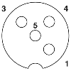 Répartiteur 8xM12A 4p PNP; Câble PUR/PVC 10m