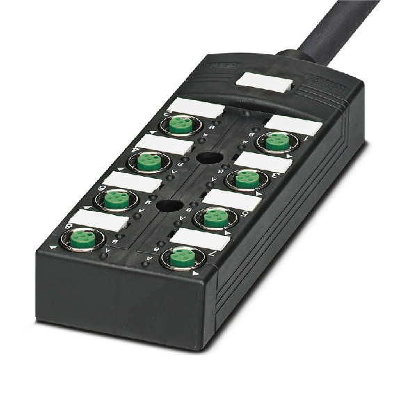 Répartiteur 8xM12A 4p PNP; Câble PUR/PVC 10m-Lire la description