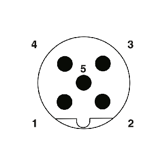 Coupleur en T M12B Fem Droit 5p/M12B Mâle-Fem Droit 5p Blindé-Lire la description