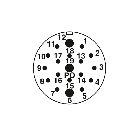 Répartiteur 6x M12 Fem 5p PNP; M23 Mâle 12p-Lire la description