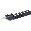 Repartiteur 10xM8, 3-pol., câble 15.0m PUR/PVC 10*0,34+2*0,75mm²
