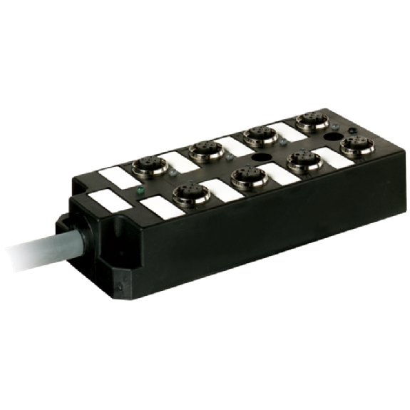Répartiteur 8xM12 5p LED PNP Câble PUR/PVC UL/CSA 16x0.34+3x0.75, 15m-Lire la description