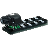 Répartiteur 8xM12 5p; Couvercle débrochable, bornes à vis à raccorder