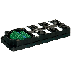 Répartiteur 6xM12 5p, avec commun non séparé, sans capot, sans Led