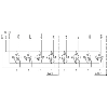 Répartiteur 8xM12 4p; Câble PUR/PVC UL/CSA 8*0,34+3*0,75, 10m