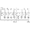 Répartiteur 4xM12 5p; Câble PUR UL/CSA 8*0,5+3*1.0, 10m