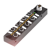 Répartiteur 8xM8 3p PNP / M12 12P
