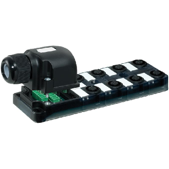 Répartiteur 8xM12 4p; Couvercle débrochable et bornes à vis-Lire la description