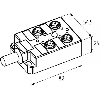 Répartiteur 4xM12 4p PNP; Câble PUR/PVC 4x0.34+3x0.75, 5m