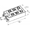 Répartiteur 6xM12 4p; Câble PUR 5m