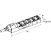 Répartiteur 10xM8 3p; Câble PUR 10x0.34+2x0.75, 3m