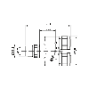 Coupleur en T M12A Mâle Droit 4p/2x M12A Fem Droit 4p
