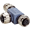 Coupleur en T M12A Fem 5p/M12A Fem 5p/M12A Mâle 8p