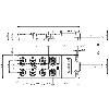 Répartiteur 8xM12 Fem 5p / Câble PUR Cpc 10m