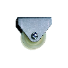 Poulie de renvoi d'angle pour câble de traction avec gaine PVC Ø5mm