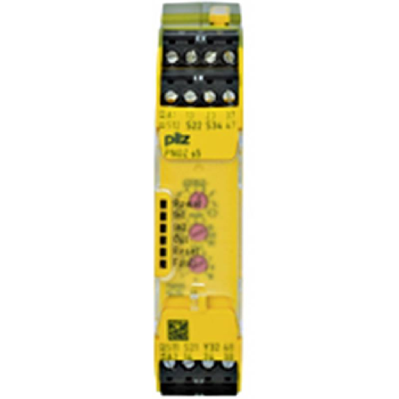 Relais de sécurité 2NO+2NOt (0-300s) 48-240VAC/DC, bornes à vis Relais de sécurité 2NO+2NOt (0-300s) 48-240VAC/DC, bornes à vis-Lire la description