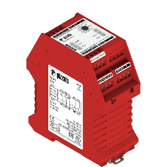 Module de sécurité (2NO+1NC) instantanés + 2NO retardés de 3 à 30 s, pas 3 s, catégorie 4, 24Vac/dc - CS AT-03V024-Lire la description