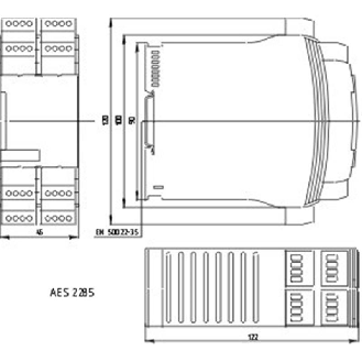 Relais de sécurité 6 canaux ARU+BNS+PROTECT - 24VDC-Lire la description