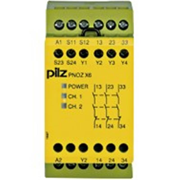 Relais de sécurité 3NO 24V avec bornes à vis-Lire la description