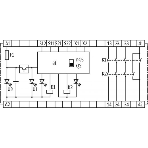 Relais de sécurité 24VAC/DC 3NO+1NF-Lire la description