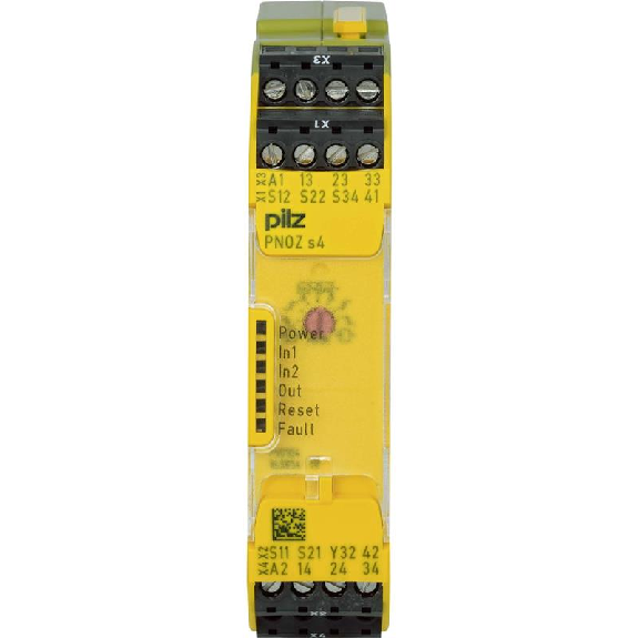 Relais de sécurité 3NO+1NF 24VDC, bornes à vis Relais de sécurité 3NO+1NF 24VDC, bornes à vis-Lire la description