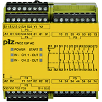 Relais de sécurité 7NO+2NF+2so 24VDC 24-240VAC/DC, bornes à vis-Lire la description